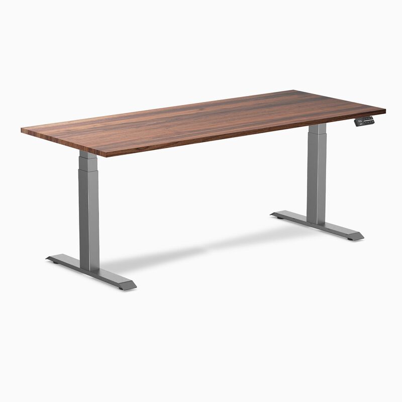 Desky Dual Hardwood Sit Stand Desk image number 0