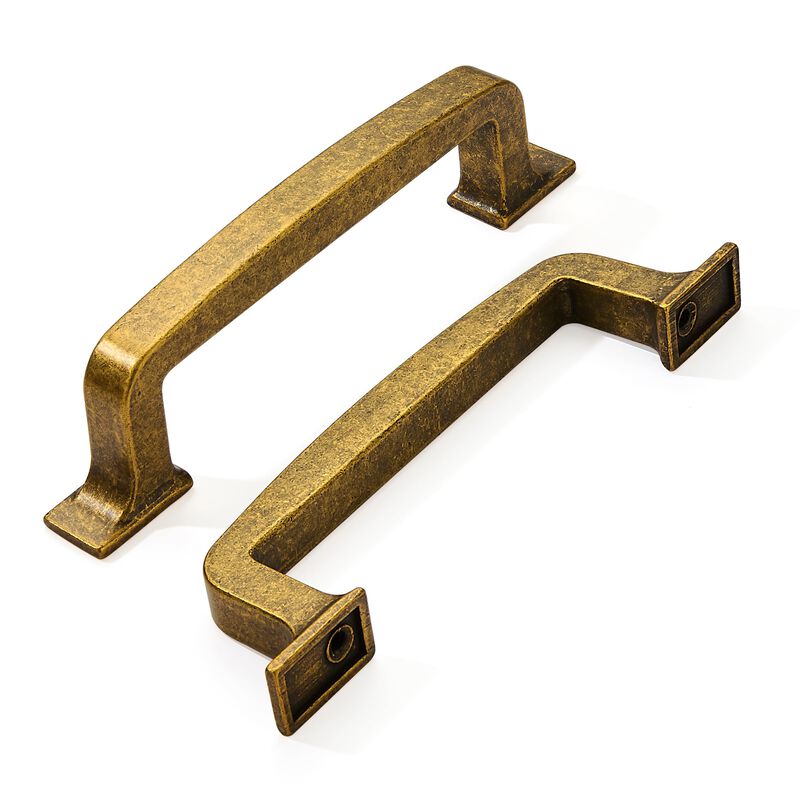 khtumeware 10 Pack 3-3/4 Inch Kitchen Cabinet Handles Brushed Antique Copper Cabinet Pulls Drawer Pulls Kitchen Cabinet Hardware