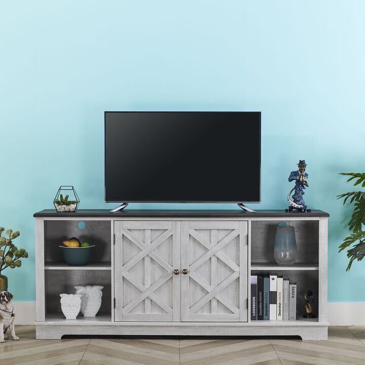 FESTIVO 70-inch Extra-Wide Rustic TV Stand for 80" TVs