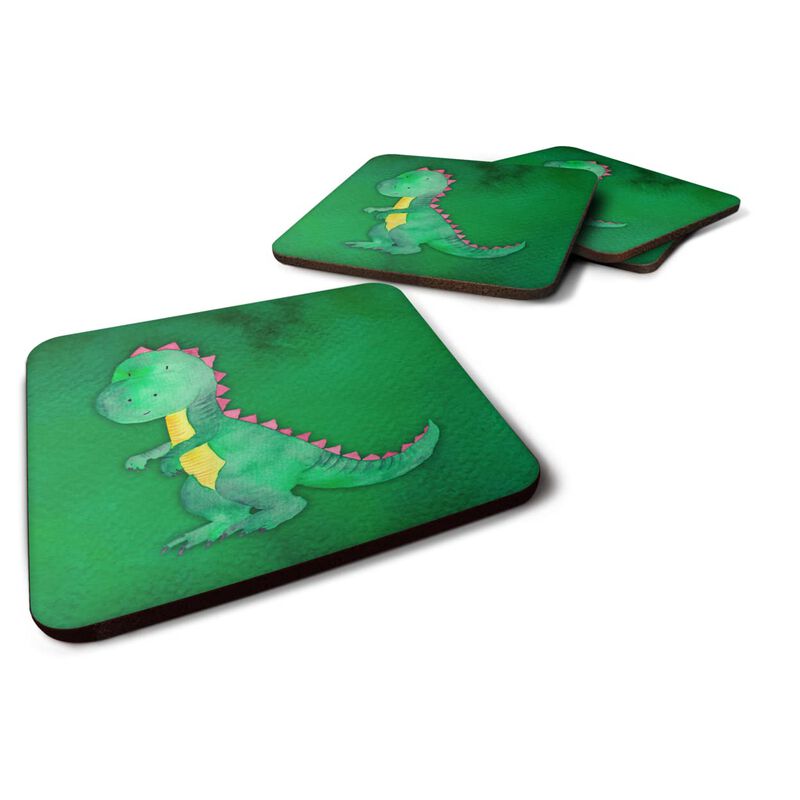 Caroline's Treasures Tyrannosaurus Rex Watercolor Decorative coasters, 3.5, Multicolor