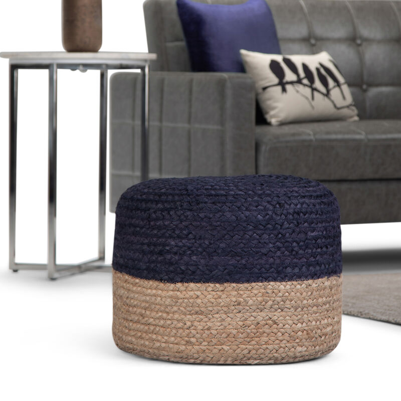 Simpli Home Lydia Round Pouf image number 1