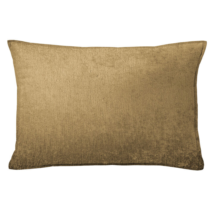6ix Tailors Fine Linens Juno Velvet Gold Decorative Throw Pillows