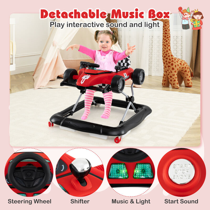 4-in-1 Baby Walker and Activity Center – Music, Adjustable Height & Interactive Play