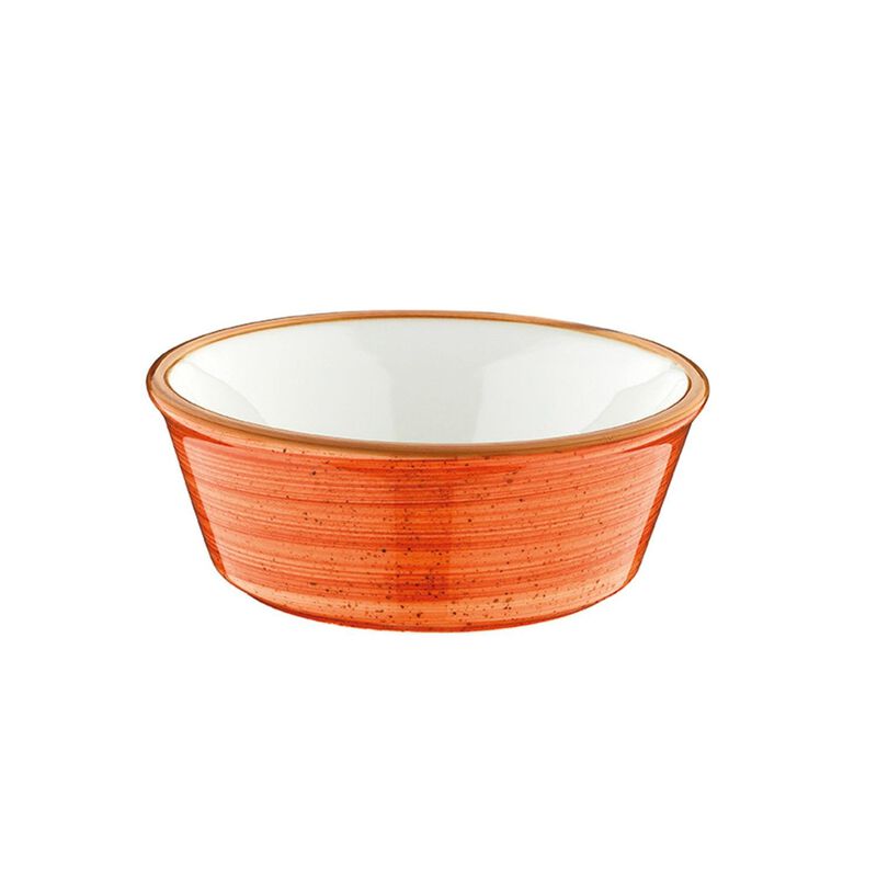 Terracota dia.4.75" h:1.75" 10 oz. Round Terracotta Porcelain Bowl (Set of 4)
