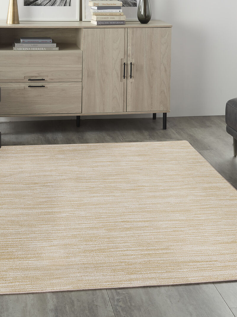 Nourison Essentials NRE01 Ivory/Gold 5' x 7' Rug image number 6