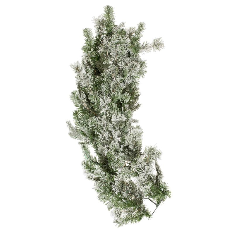 Vickerman 60" Flocked Kiana Wreath Dura-Lit 200WW image number 4