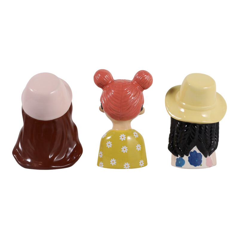 S/3 9" Colorful Girl Figures image number 3