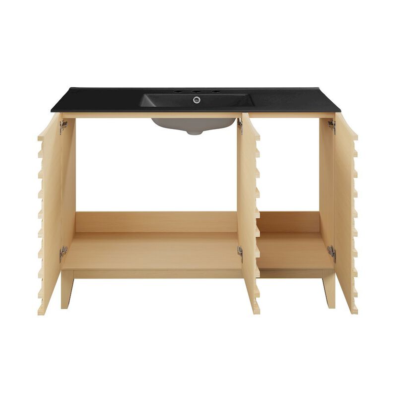 Cascade 48 in. Bathroom Vanity with 3-Hole Ceramic Sink Top image number 4