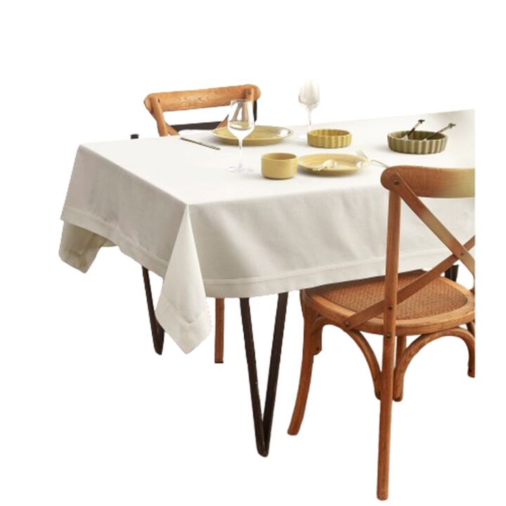 Cotton Linen Tablecloth - Dru - Cotton Linen Plain