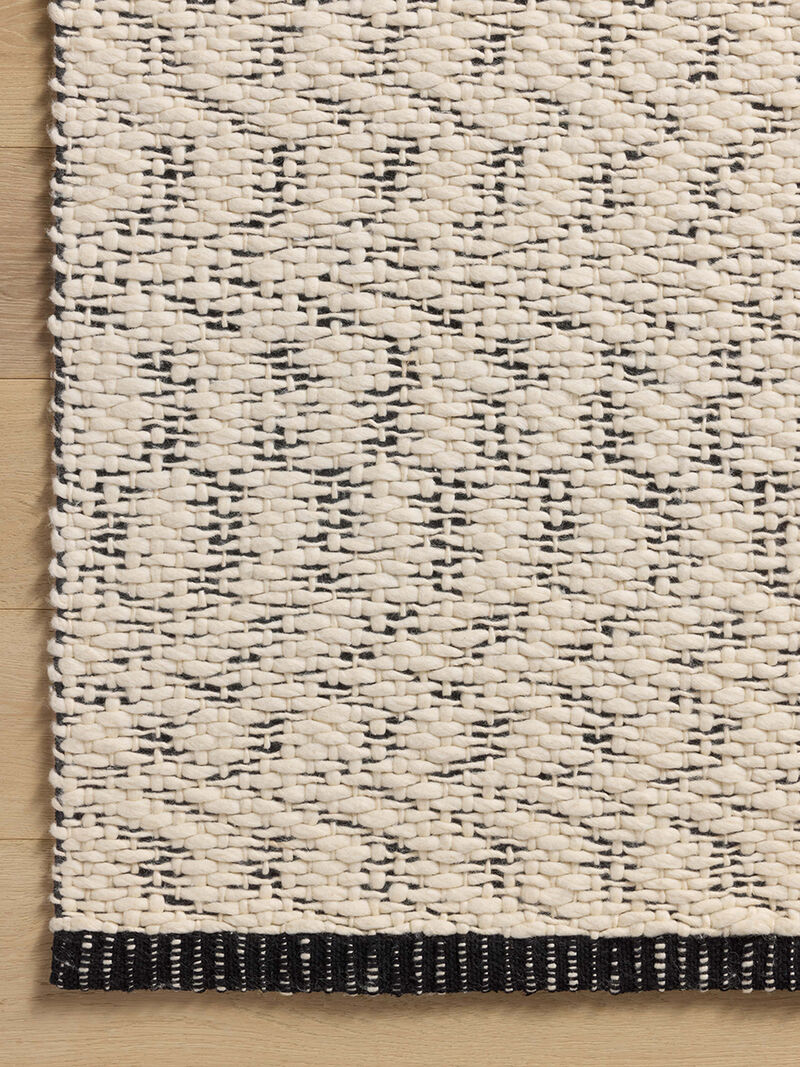 Betty BET01 Ivory/Black 7'9" x 9'9" Rug by Magnolia Home by Joanna Gaines x Loloi image number 2