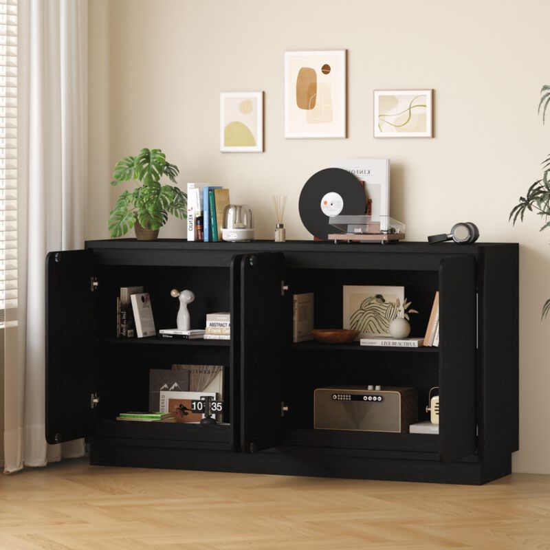 Boxpex 4-Door Sideboard Buffet Cabinet image number 2