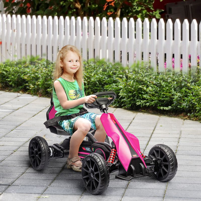 BreeBe 12V Electric Go Kart for Kids w/ Adjustable Speed image number 1