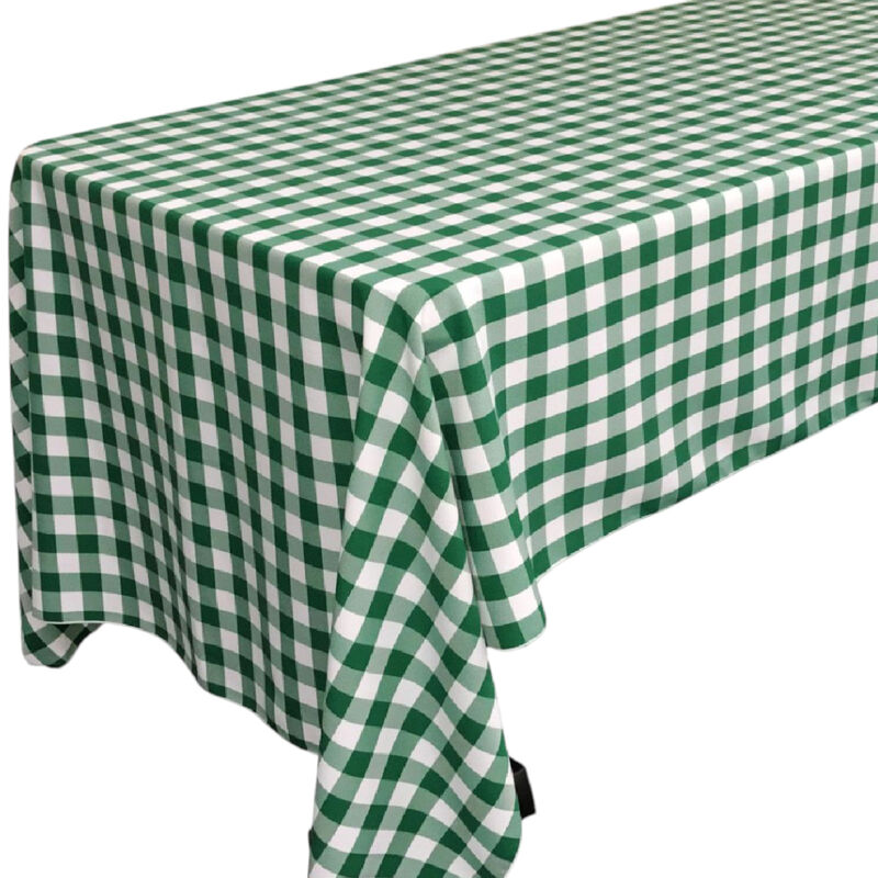 Polyester Checkered Tablecloth 60 by 144 Inch for Large Dining Tables and Celebrations image number 2