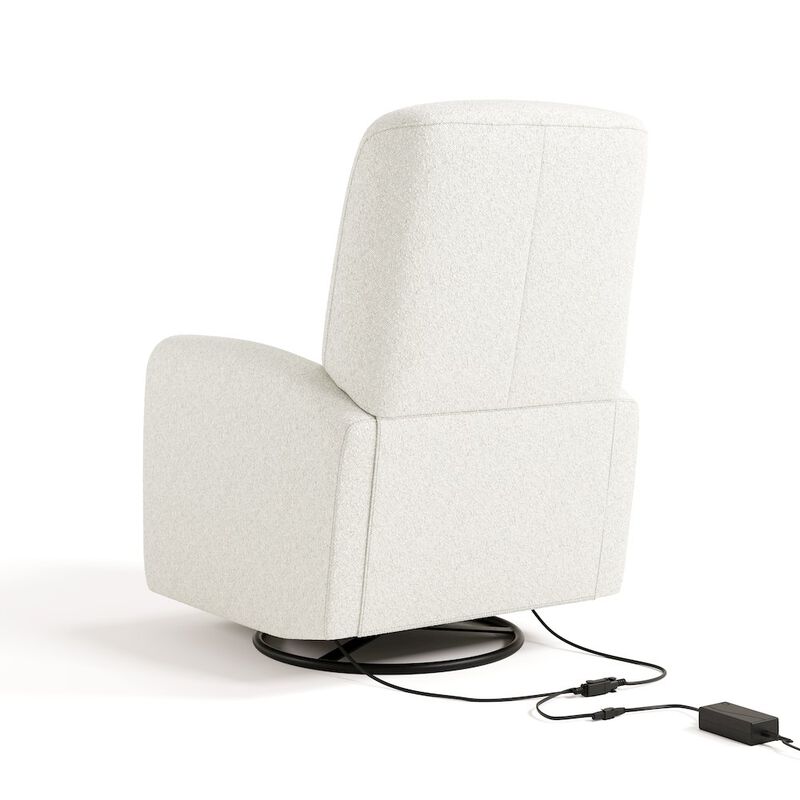 Bellwood Power Recliner Swivel Glider - Ivory Boucle image number 4