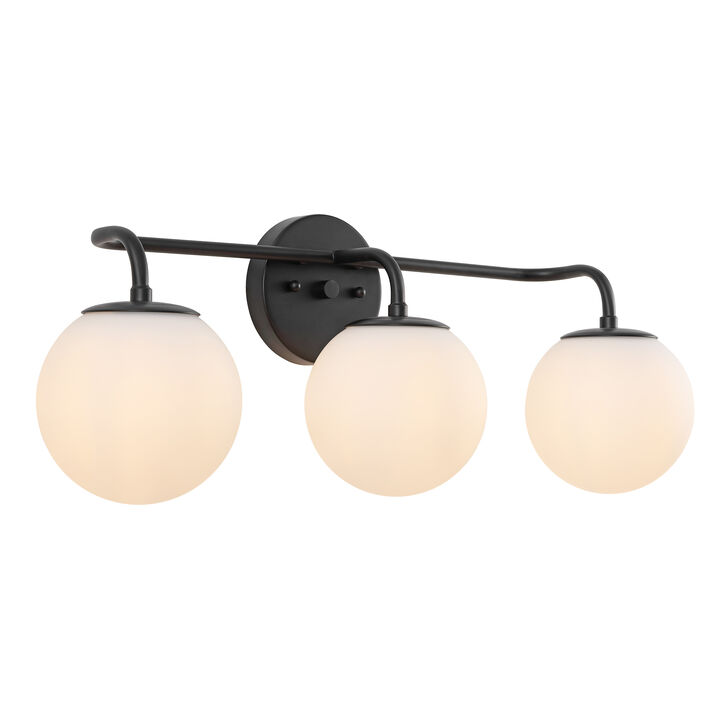 Louis Parisian Globe Metal/Frosted Glass Modern Contemporary LED Vanity Light