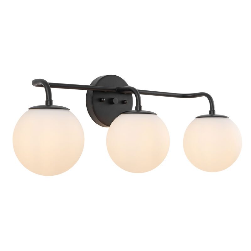 Louis Parisian Globe Metal/Frosted Glass Modern Contemporary LED Vanity Light