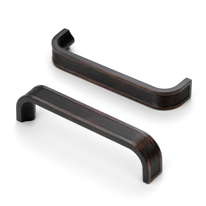 Hestia Hardware 10 Pack 3.75 Inch New Ribbed Arch Bar Pulls