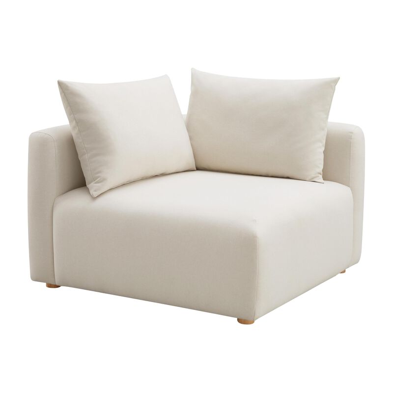 Tov Furniture Hangover Cream Linen Modular Corner Chair image number 0