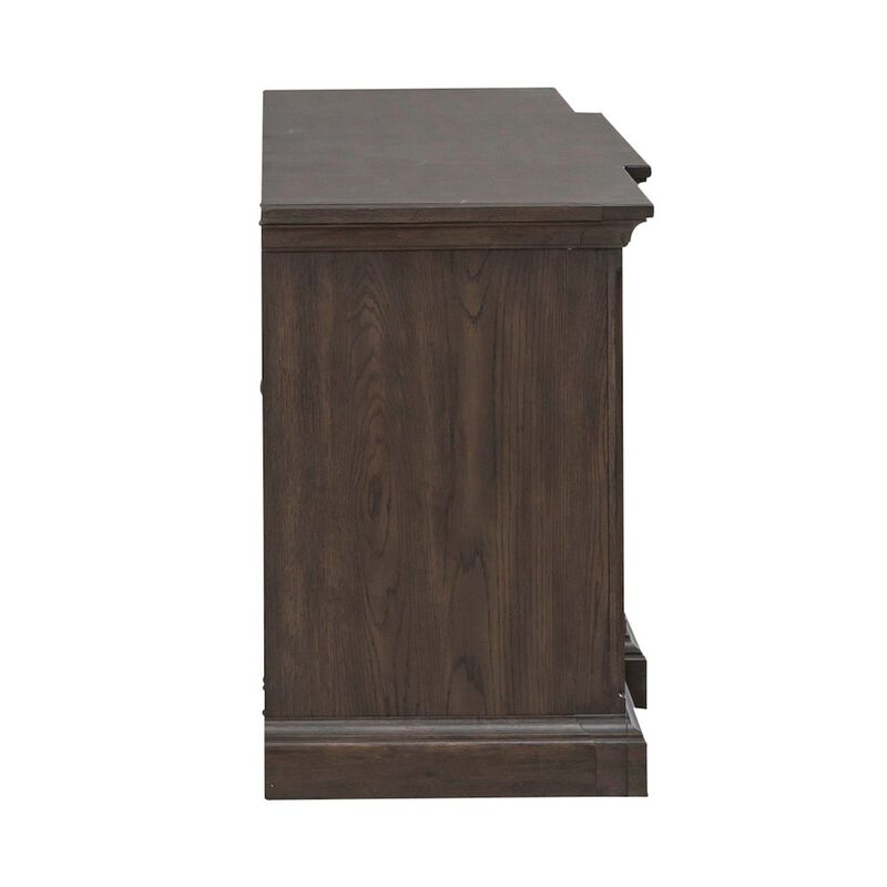 Liberty Furniture Paradise Valley 78 Inch Entertainment Console for Living Room - Saddle Brown image number 6
