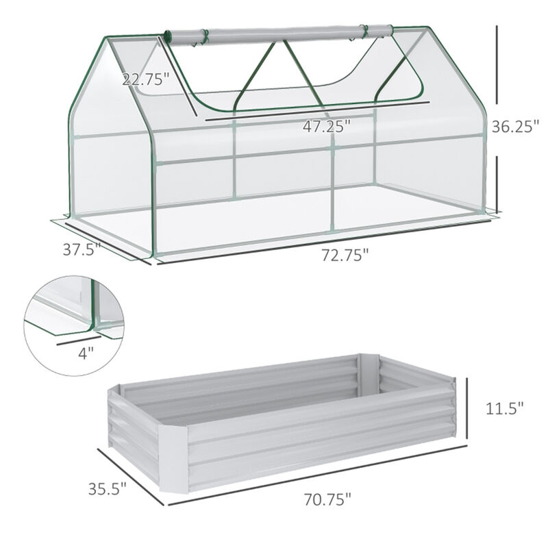 Compact Greenhouse for Seed Starting Flowers and Herbs