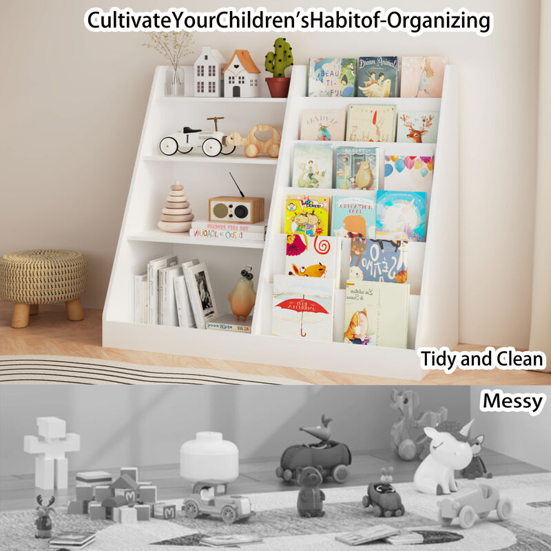 Lizud Wooden Kids Book Shelf image number 3