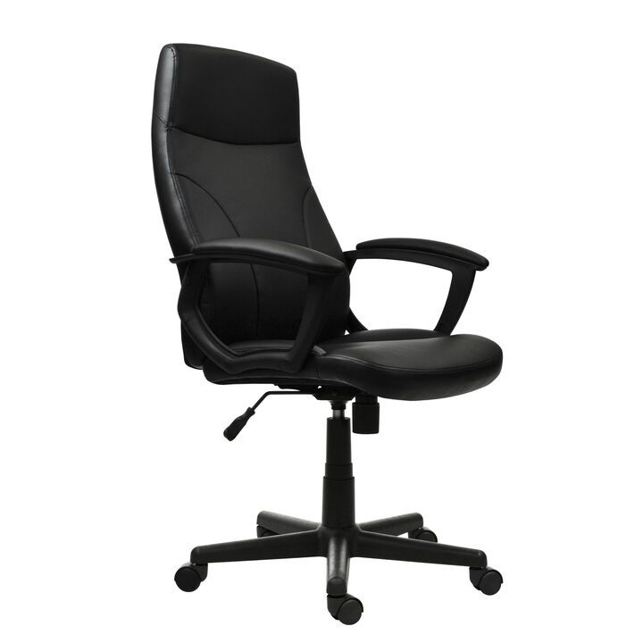 Streamdale Medium Back Executive Office Chair, Black