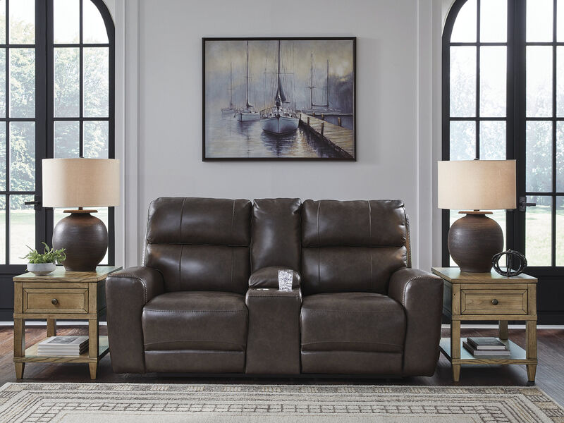 Beadel Power Reclining Loveseat with Console image number 1