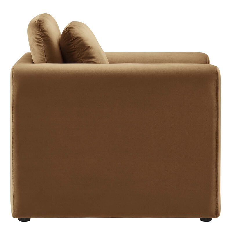 Waverly Performance Velvet Armchair image number 2