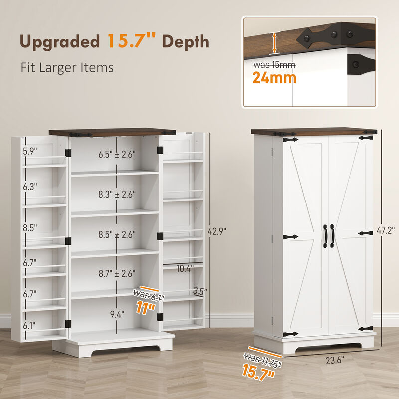Hivvago Kitchen Organizer Cabinet with Motion Sensor Light image number 2