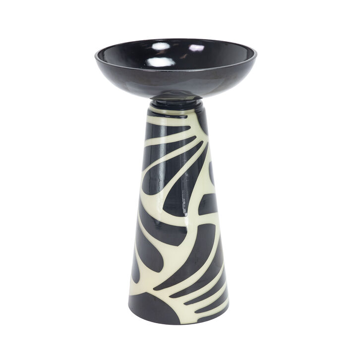 Glass Freestanding Pedestal Bird Bath