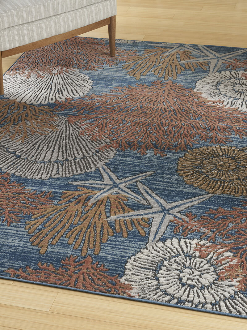 Seaside SDS04 Blue/Multicolor 6' x 9' Rug