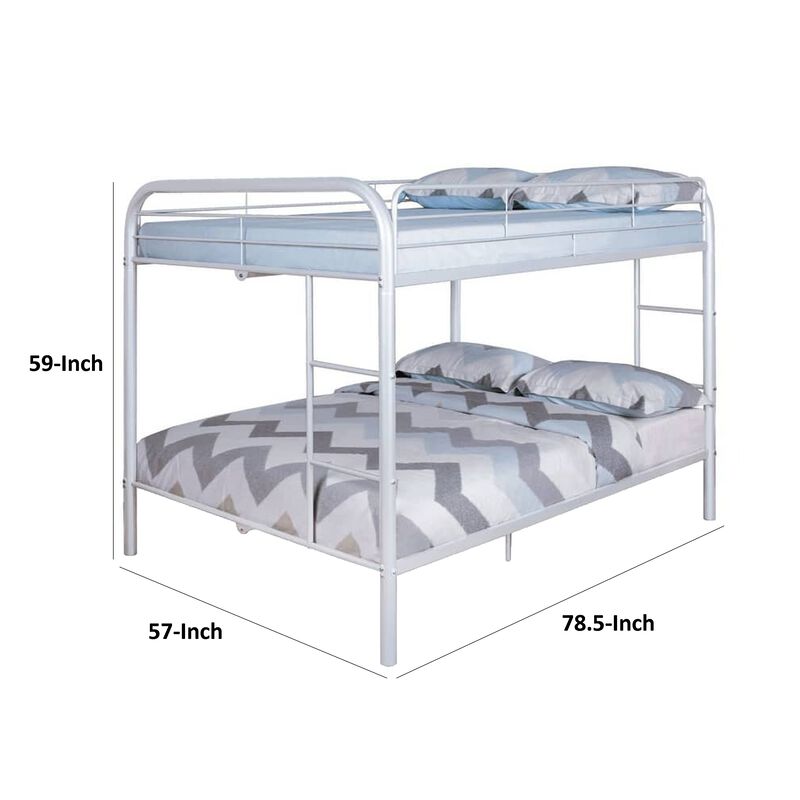Fegy Bunk Bed with Ladder and Rails, Metal Frame image number 5