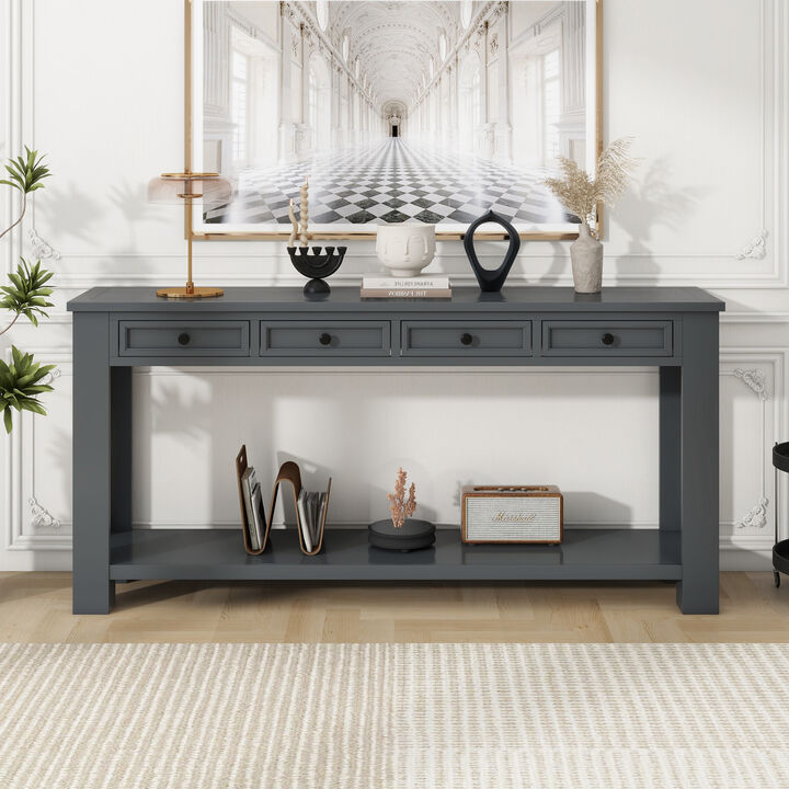 Merax Modern Console Table  with Storage Drawers
