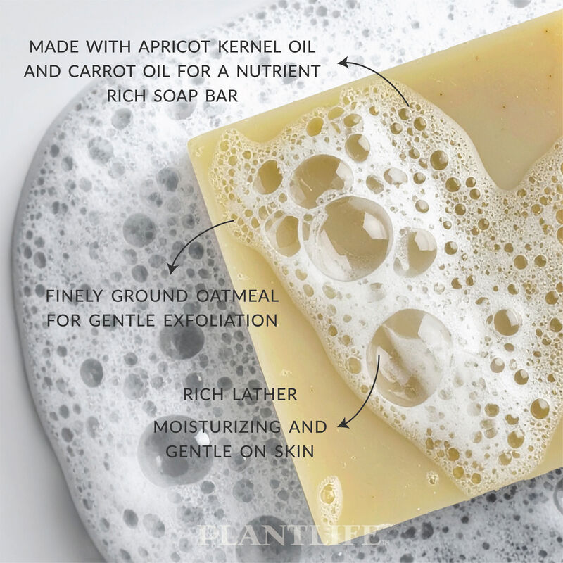 Plantlife Bar Soap - Apricot Oatmeal 3 Pack image number 3