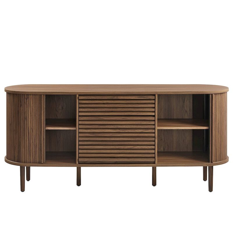 Harlan 67" Fluted Oval Sideboard Cabinet image number 6
