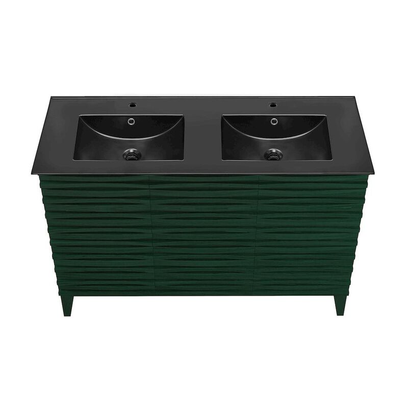 Cascade 48 in. Bathroom Vanity with 3-Hole Ceramic Sink Top image number 2
