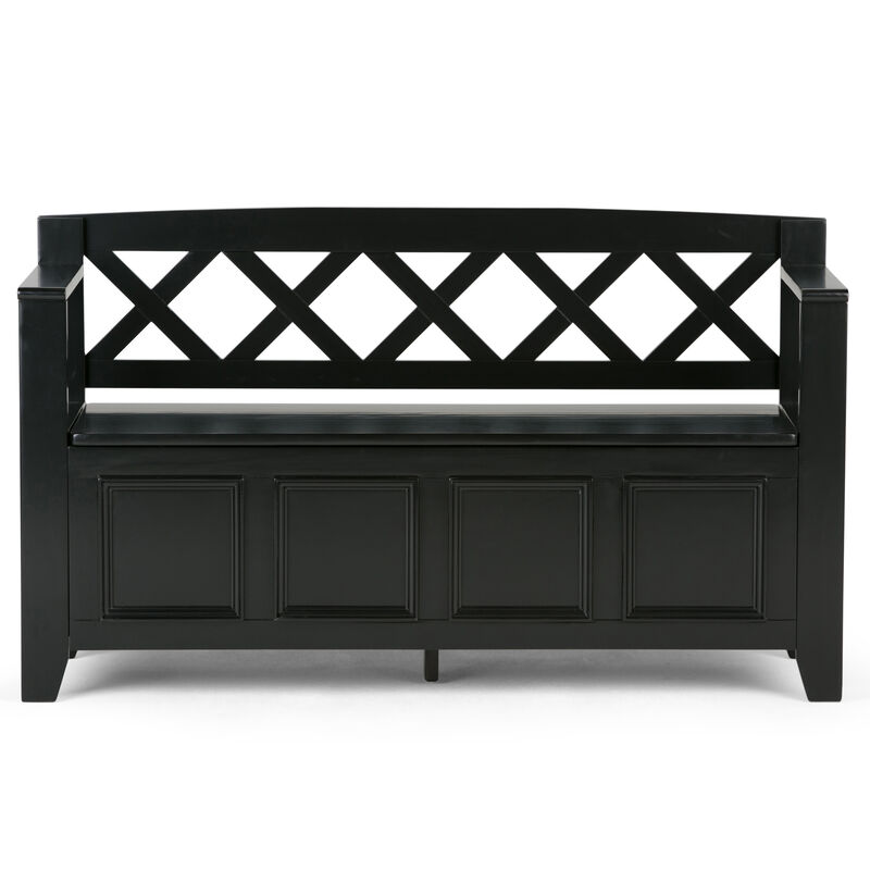 Simpli Home Amherst Entryway Storage Bench image number 2