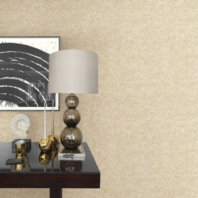 Cosmic Champagne Geometric Wallpaper image number 1