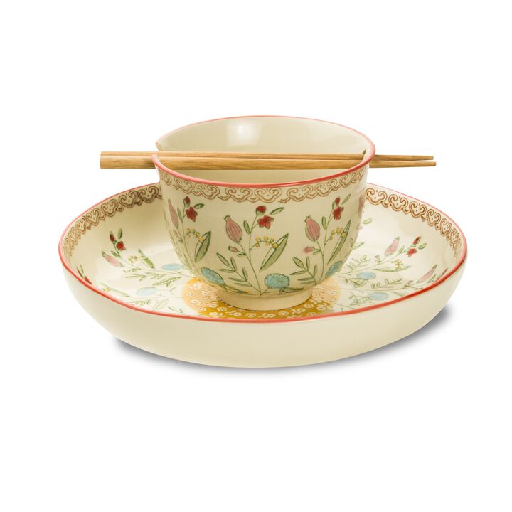 Euro Ceramica Ella Single-Serve Ramen & Meal Bowl Set