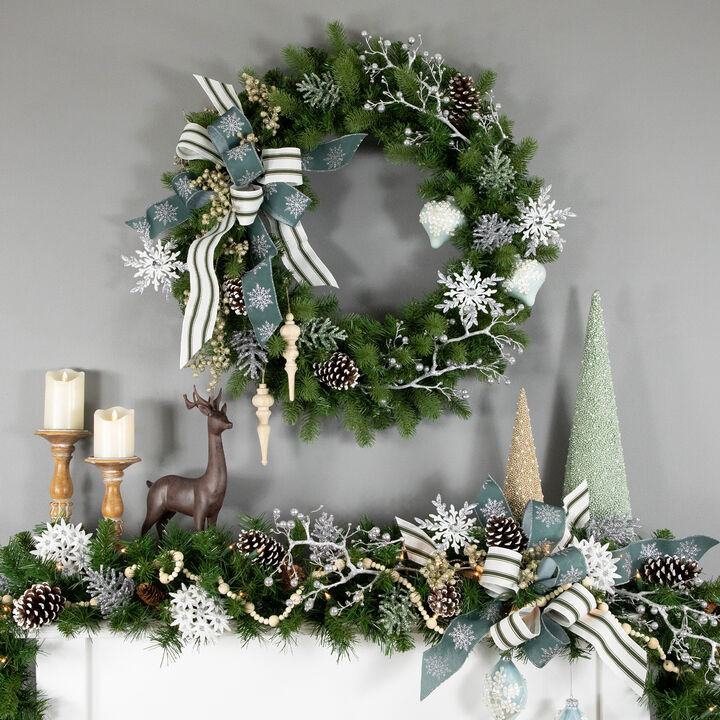 Noble Fir Artificial Christmas Wreath  30-Inch - Unlit