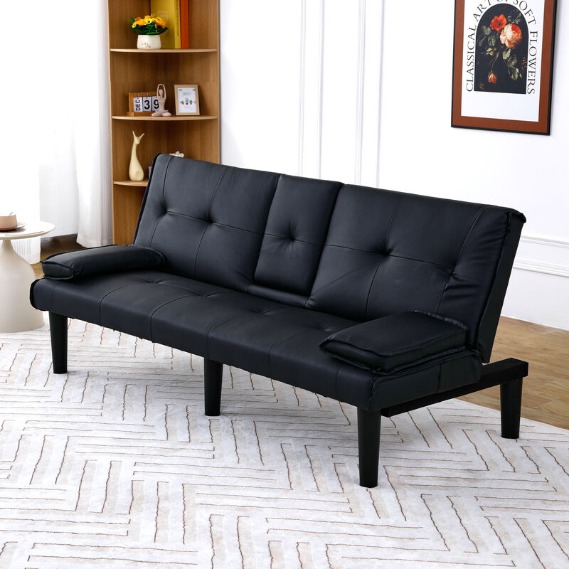 Malwin PVC multi-functional sofa bed image number 2
