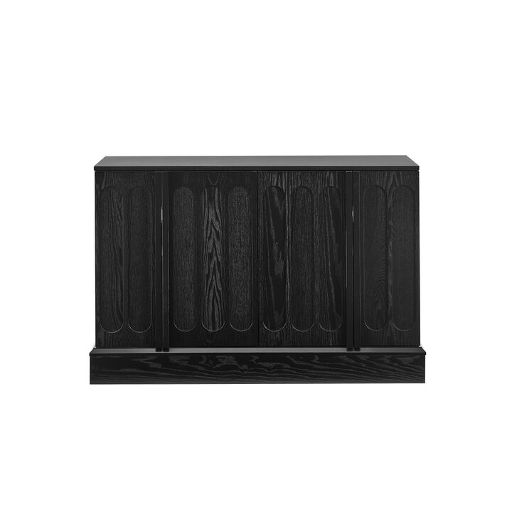 Fokink Mid Century Modern Fluted Sideboard Cabinet