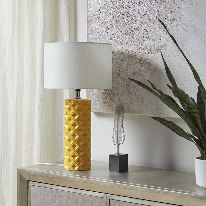 Streamdale Macey Geodesic Ceramic Table Lamp