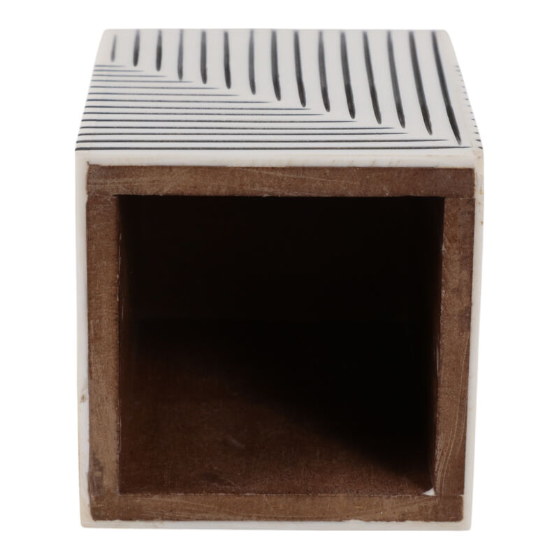 Ridged Lines Resin Pencil Cup image number 5