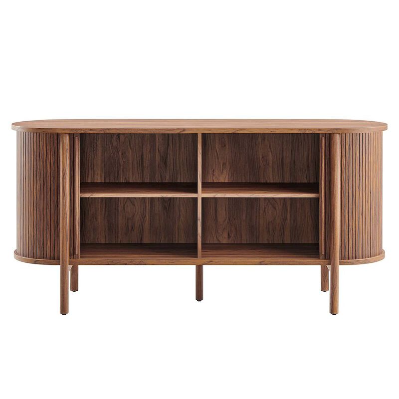Modway Cadence 63 Inch Fluted Sideboard - Versatile Buffet Stand - Modern TV Console - Credenza with Storage - Entryway Cabinet - High TV Stand image number 7