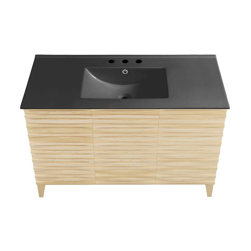 Cascade 48 in. Bathroom Vanity with 3-Hole Ceramic Sink Top image number 2