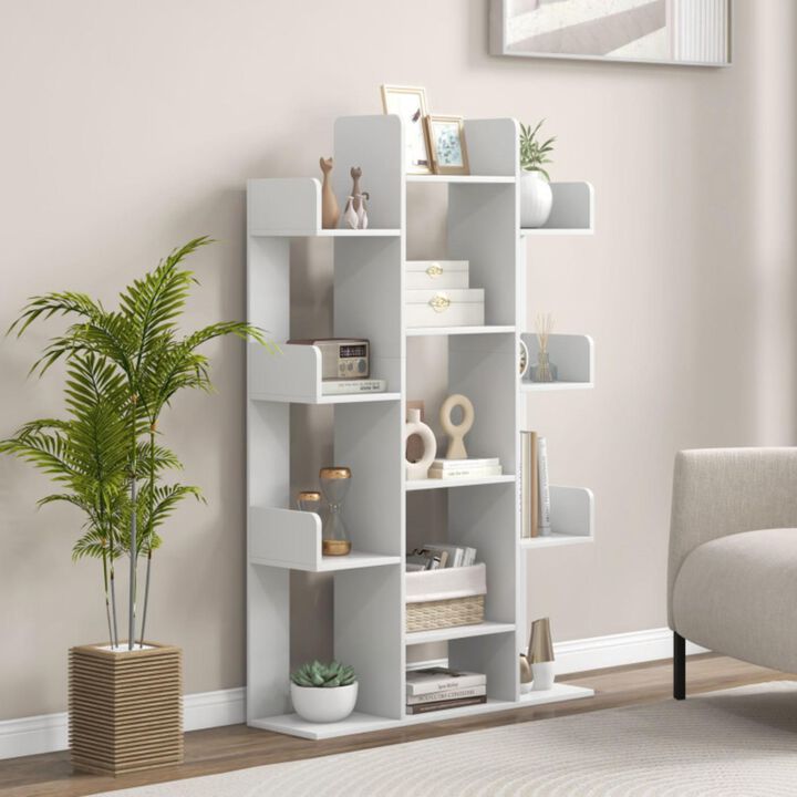 Hivvago Tree-Shaped Bookshelf with 13 Compartments