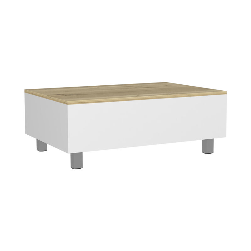 Lift Top Coffee Table Annapolis, Living Room, White / Light Oak