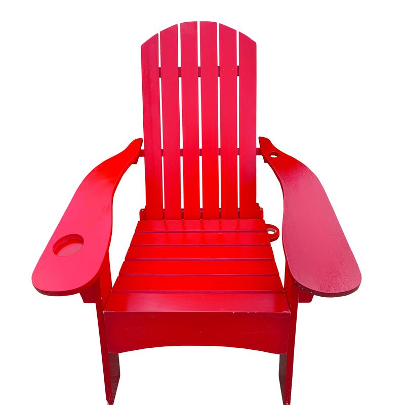 Hivvago Patio Adirondack Chair with Umbrella Hole image number 0
