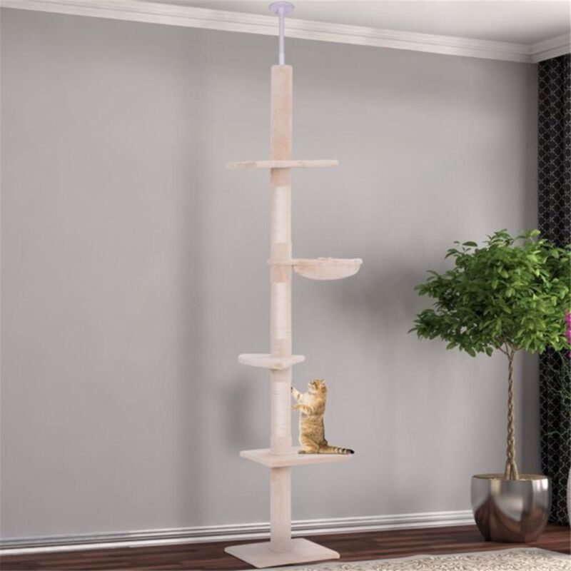 Cat House & Climbing Tower Multi-Level Cat Tree with Perches, Condos & Scratching Posts